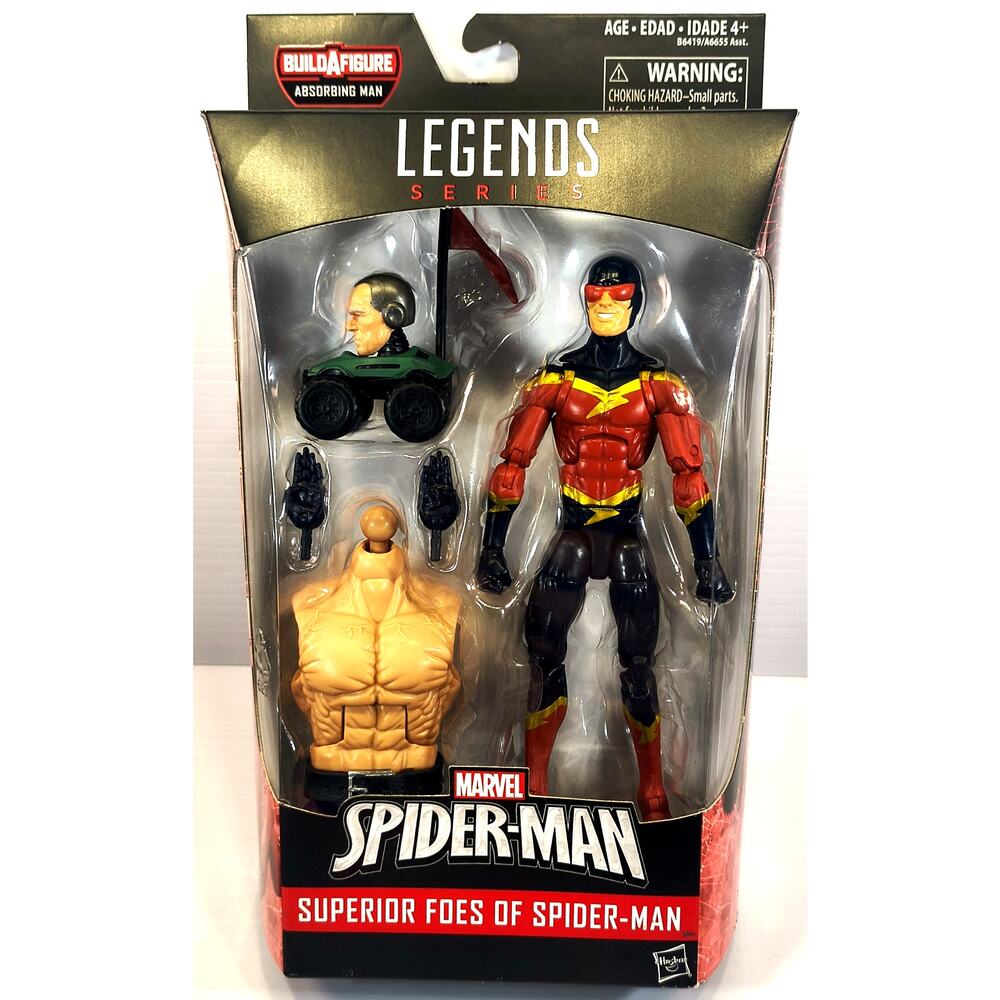 Mattel Legends Series Marvel Spider-Man MARVEL'S SPEED DEMON, New, See Pics!